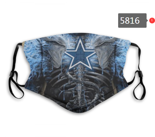 2020 NFL Dallas cowboys #8 Dust mask with filter->nfl dust mask->Sports Accessory